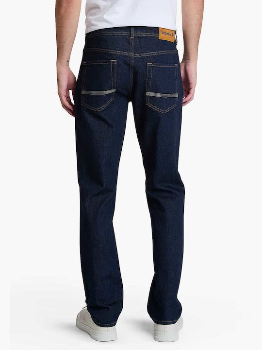 Men's Cargo Jeans Pants with Slim Fit Navy Blue