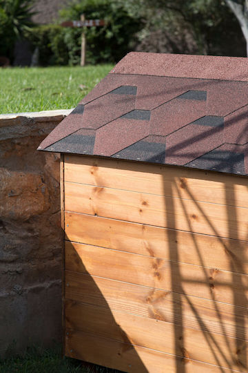 Woodware Căsuță pentru Câine Mare Lemn Pentru Interior Maro 80x80x100cm