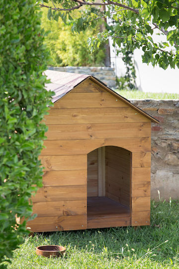 Woodware Căsuță pentru Câine Mare Lemn Pentru Interior Maro 80x80x100cm