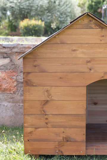 Woodware Căsuță pentru Câine Mare Lemn Pentru Interior Maro 80x80x100cm