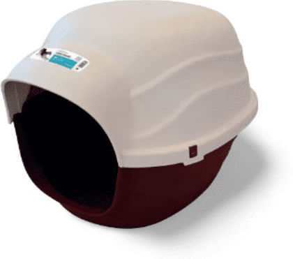 M-Pets Σπιτάκι Σκύλου Πλαστικό Igloo με Μόνωση Εσωτερικού Χώρου Κόκκινο 57x85x61cm