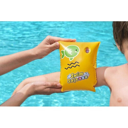 Bestway Schwimmflügel aus Vinyl 25cm. Gelb Sicher Schwimmen