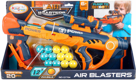 Crossbow Style Air Blaster Pistol Scope 12 Eva Foam Balls 39.5x20x24.5 Cm