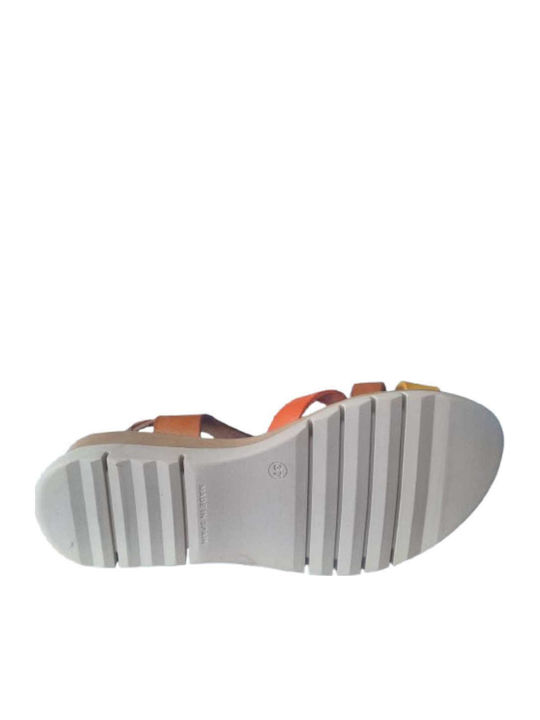 Damenplattformen Tabac Braun