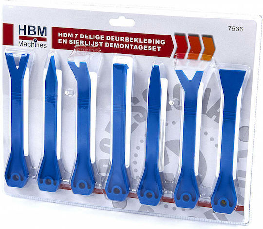 Set de unelte pentru îndepărtarea clemelor de plastic din interiorul mașinii, 7 bucăți