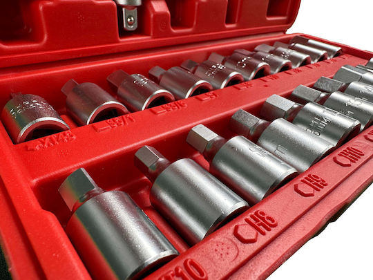 Σετ Καρυδάκια Κάρτερ Λαδιού 21 Τμχ Gebo Tools