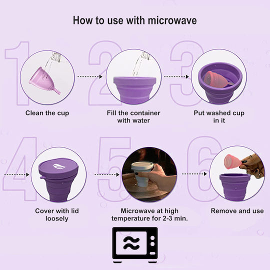 Sterilizator Pentru Cupă Menstruală Violet