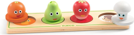 Holz Kinder Steckpuzzle für 1+ Jahre 4pcs Djeco