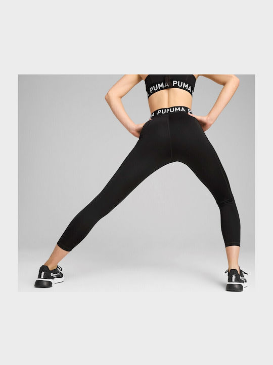 Strong Training Damen Gekürzte Hochtaillierte Leggings Colorblock