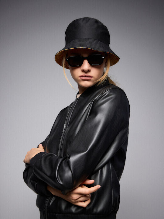 Kurz Damen Bomberjacke Black