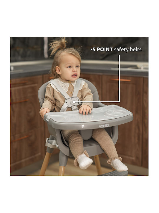 Lorelli Vanilla Highchair 3 in 1 with Adjustable Height Green