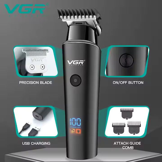 VGR V-988 Ξυριστική Μηχανή Προσώπου Επαναφορτιζόμενη