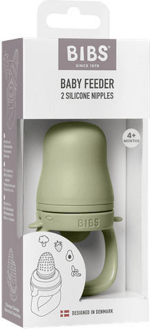 Bibs Alimentator Verde din Silicon pentru 4+ luni 1buc