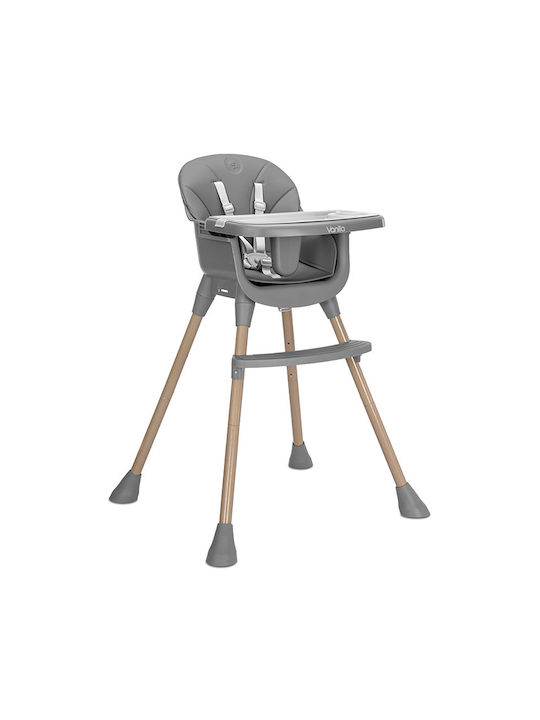 Lorelli Vanilla Highchair 3 in 1 with Adjustable Height Grey