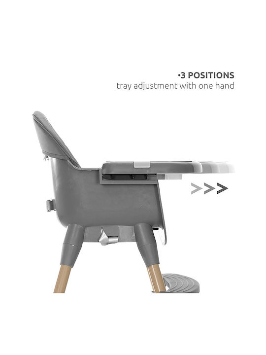 Lorelli Vanilla Highchair 3 in 1 with Adjustable Height Grey