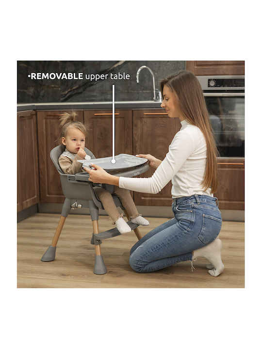 Lorelli Vanilla Highchair 3 in 1 with Adjustable Height Grey