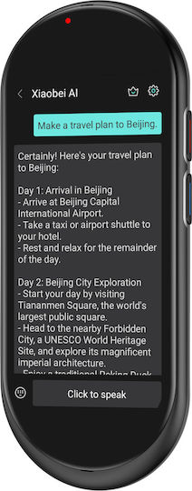 Translator Ai Maxcom Mtalk Mt100 Wi-fi 4g Sim 4.1 Inch Display 1500 Mah Up To 6 Hours Battery Life Black