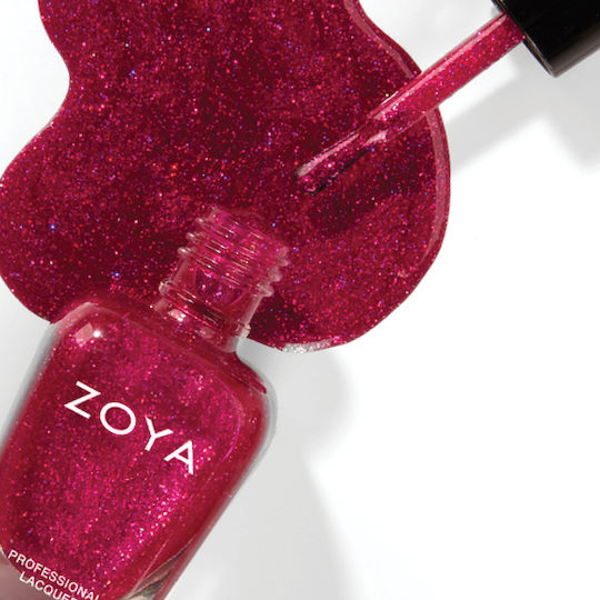 Zoya Holographic Βερνίκι Νυχιών Μακράς Διαρκείας Quick Dry Κόκκινο 15ml