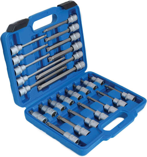 Satra Căpăcei Multidenti cu Patrat de Prindere 1/2" Set 26buc