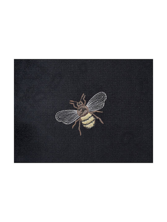 Beliani Velvet Decorative Pillow Case Black 45x45cm