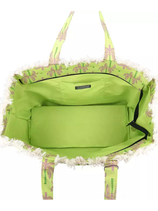 Le Pandorine Beach Borsa Mare Marina Sfrangiata Colore Lime Le