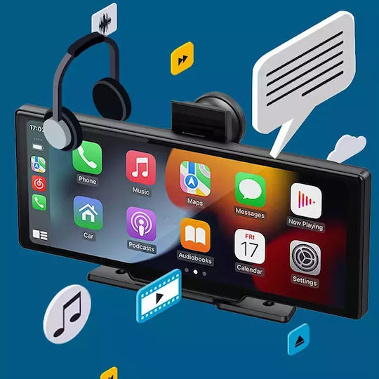 Andowl Qca600 Οθόνη Αφής 5" για Ταμπλό Αυτοκινήτου Universal με Bluetooth/USB/GPS/Apple-CarPlay