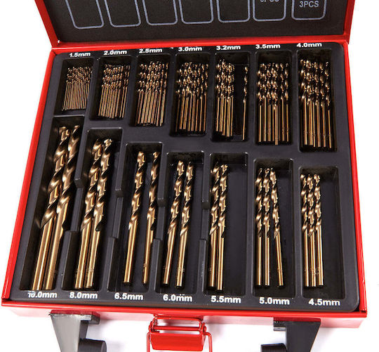Cobalt Drill Bit Set 5% HSS 99 Pcs HBM