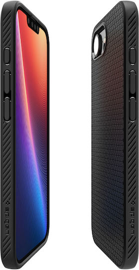 Spigen Liquid Air Заден Калъф Силиконов 0.3mm Черен (iPhone 17e / 16e)