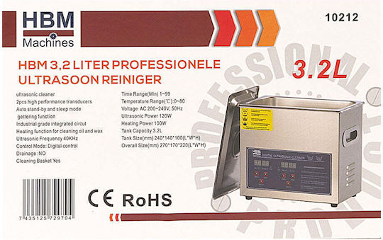 HBM Machines Ultraschallreiniger 3.2Es