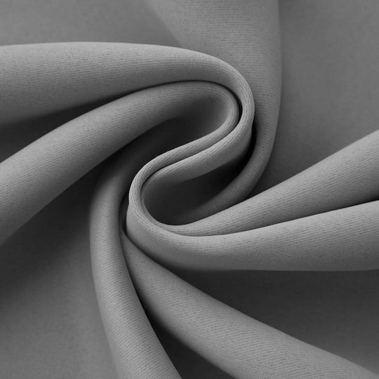 Chios Hellas Perdea Opacă cu Capse Light Grey 140x260cm