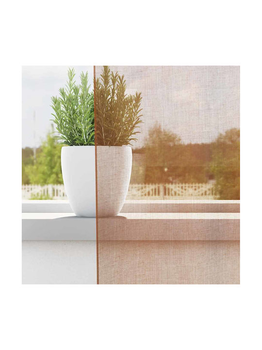 vidaXL Orange Window Curtain Set with Grommets 140x260cm
