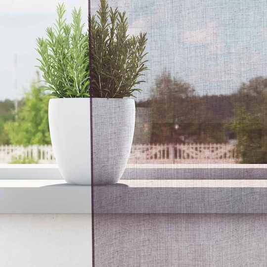 vidaXL Set Vorhänge mit Grommets Voile Lila 140x245cm