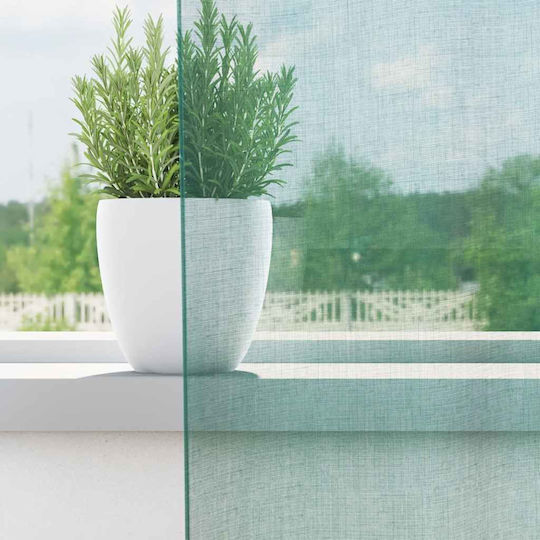 vidaXL Set Curtains with Tab Top Voile Turquoise 140x260cm