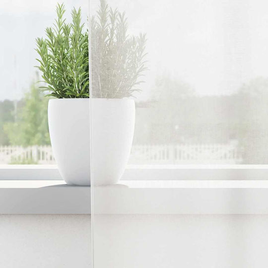 vidaXL Комплект Пердета И Завеси С Презрамки Voile Бели 140x260см