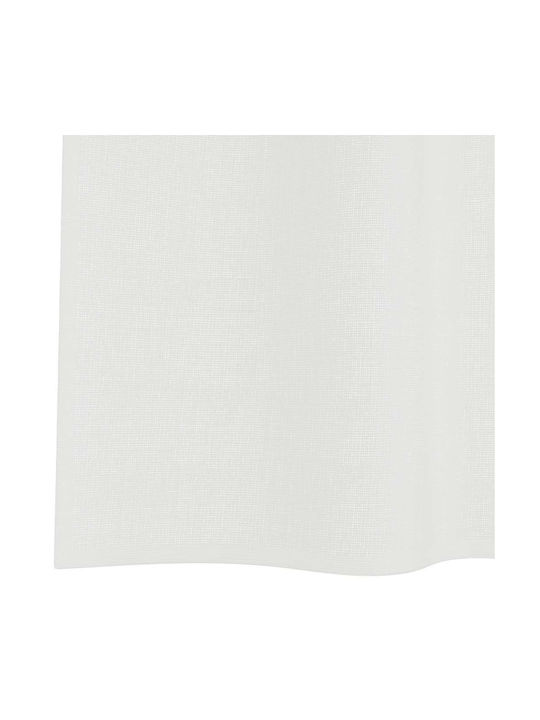 vidaXL Set Curtains Window with Tab Top White 140x260cm