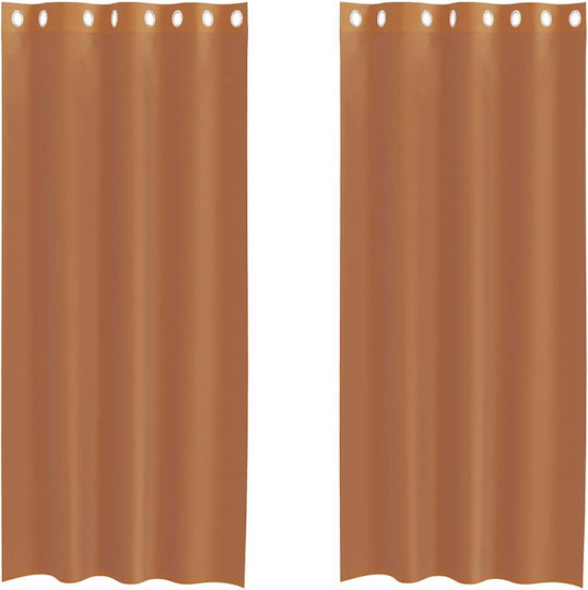 vidaXL Voile Set with Grommets