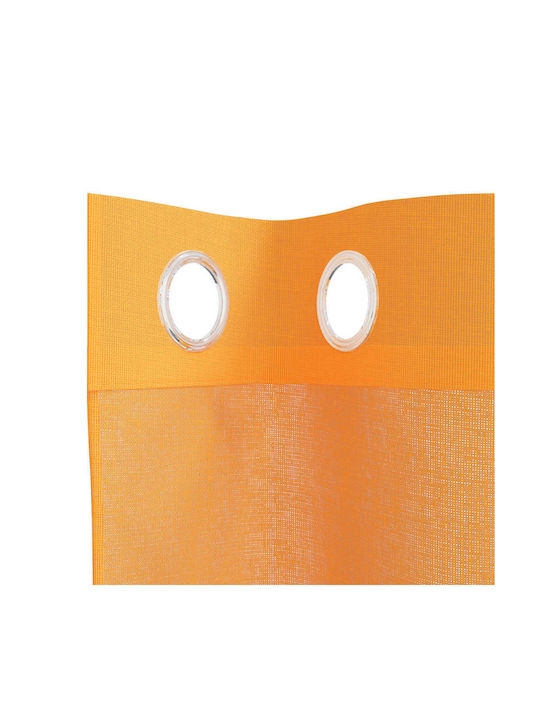 vidaXL Set Perdele Cu Capse Portocalii 140x260cm