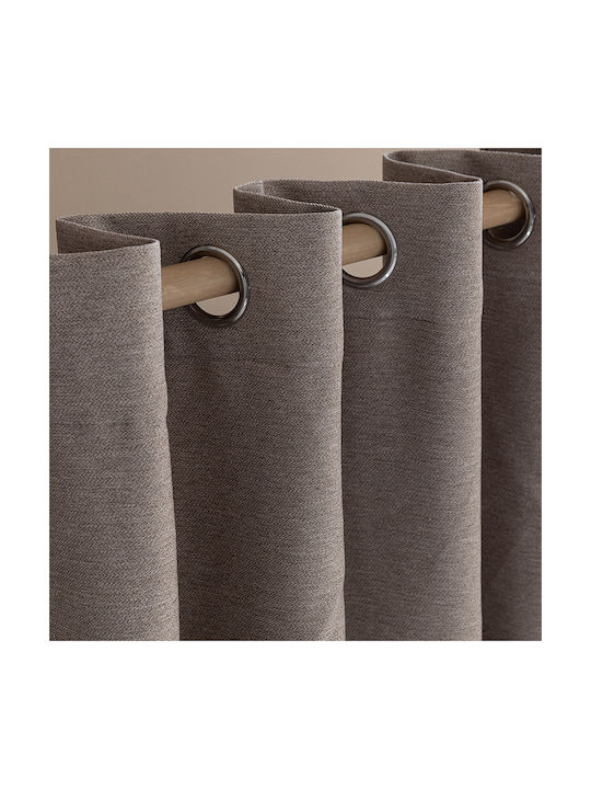 Palamaiki Curtain with Grommet Cress Gray 140x260cm
