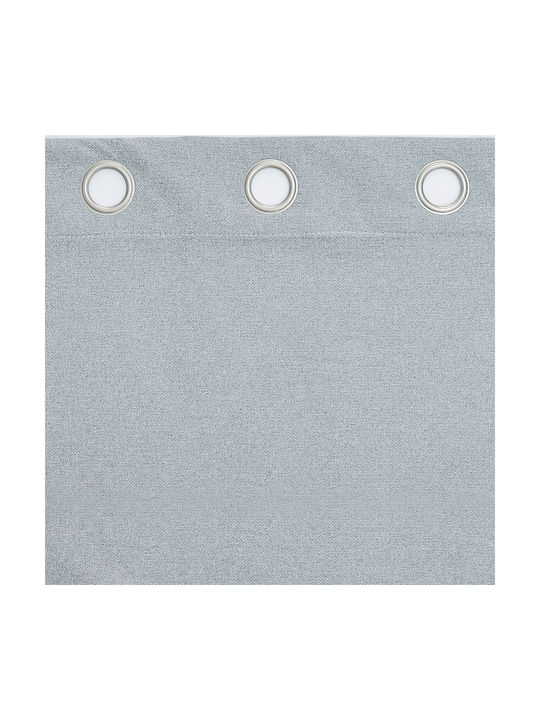 Viokarpet Verdunkelungsvorhang mit Grommets D. Grau 140x265cm