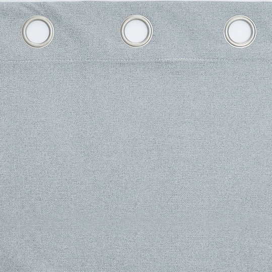 Viokarpet Затъмняваща Пердета с Копчета Сив 140x265см