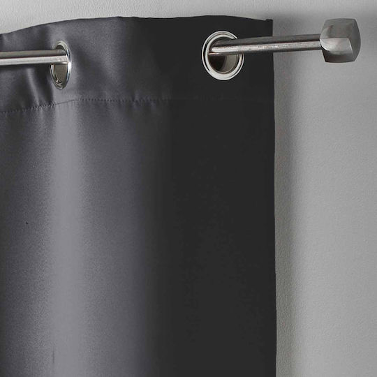 Curtain with Grommets L-c Occult Gray 140x180cm