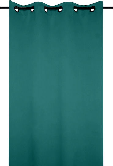 Perdea Opacă Cu Capse S-F Notte Emeraude 140x280 cm