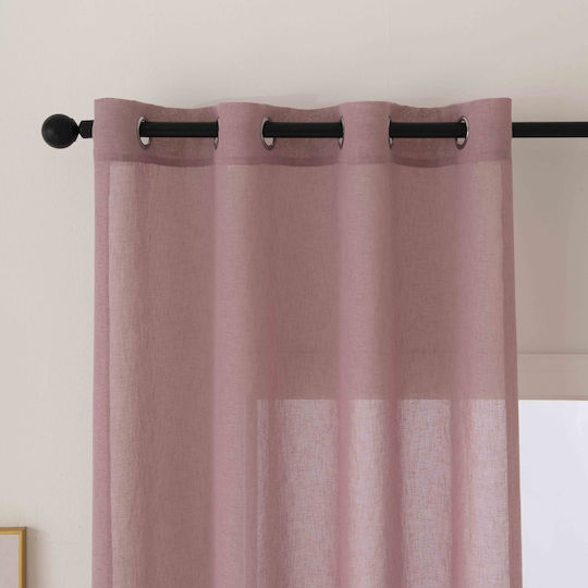 Beauty Home Vorhang mit Grommet Fit Art 8447 Rosa 8447-Pink 140x270cm