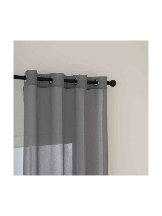 Beauty Home Curtain with Grommet Sharp Art 8448 Gray 8448-Stone 140x270cm