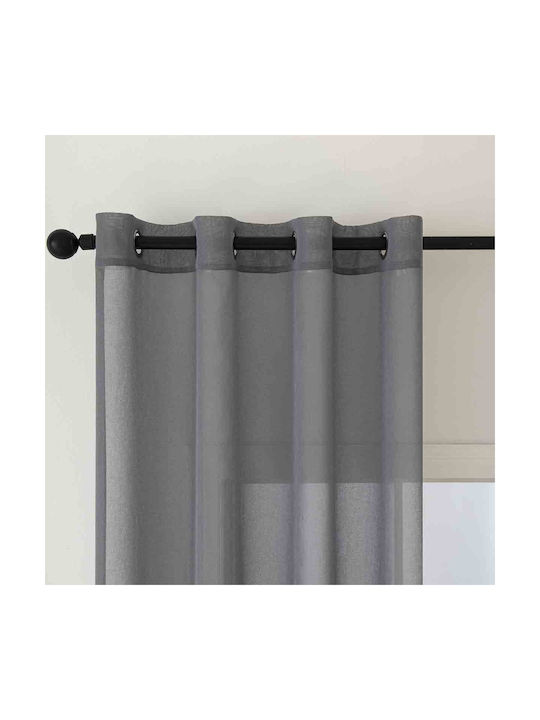 Beauty Home Curtain with Grommet Sharp Art 8448 Gray 8448-Stone 140x270cm