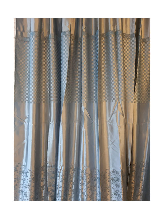 Curtain with Pencil Pleat Light Blue 270x280cm