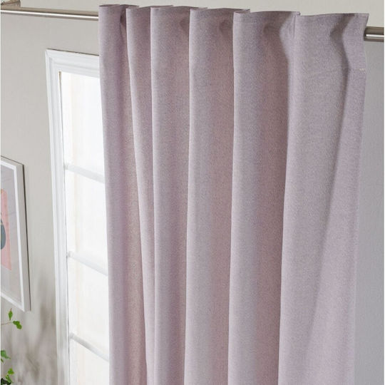 Teoran Curtain with Pencil Pleat Aragona 07 Lilac 140x260cm