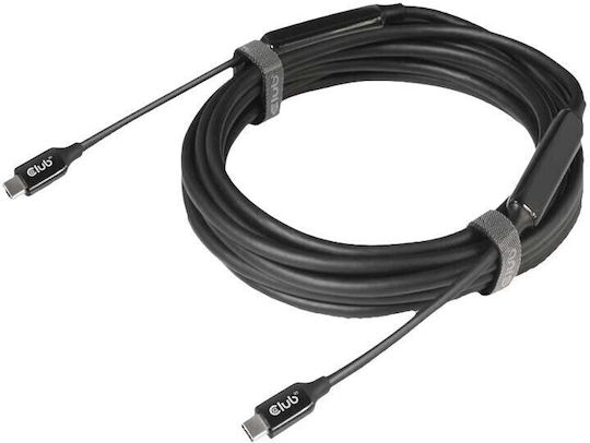 Club-3d Cable Thunderbolt 5 Male To Male 8k240hz Data 80/120 Gbps Epr 240 Watt 1m Black Cac-2501
