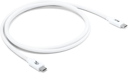 Club3D USB 2.0 Cable USB-C male - USB-C 240W PD Λευκό 1.2m