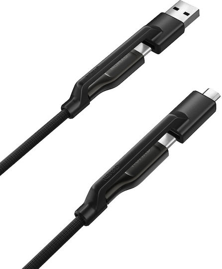 Nomad Kevlar Regular USB 2.0 Cablu USB-C bărbătesc - USB-C 240W Negru 1.5m
